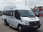 Бесплатный автобус Genser в пункт аренды автомобилей АрендаАвто-крф на Новорязанском шоссе